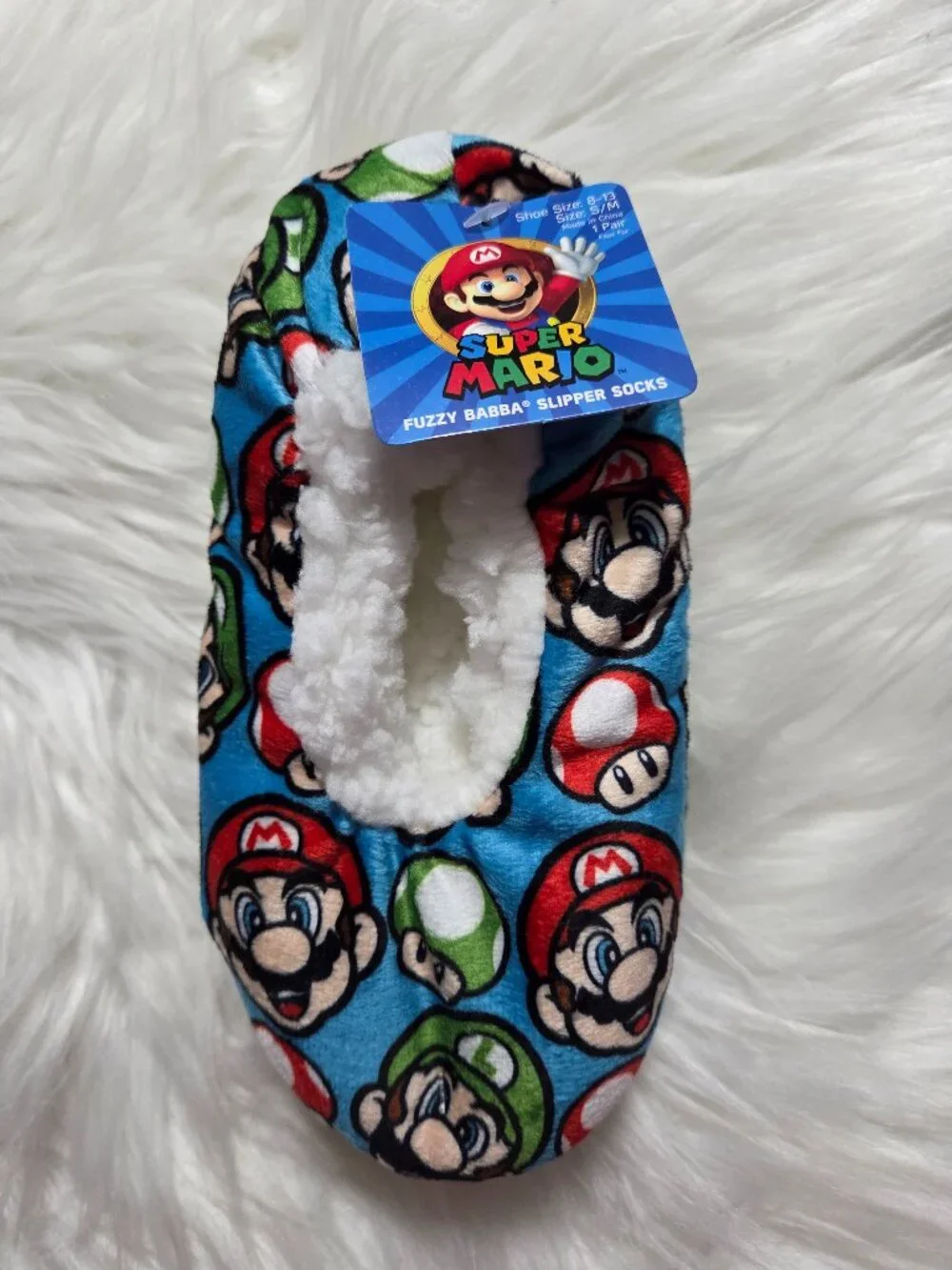 Super Mario Slipper Socks